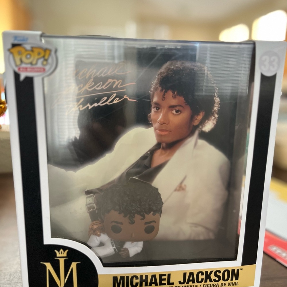 Funko Pop Michael Jackson Figure in Black and White